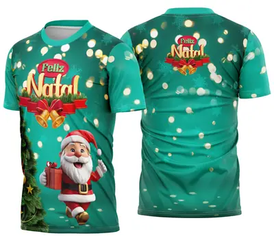 Camisa de Natal Natalina Festiva Modelo 08