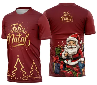 Camisa de Natal Natalina Festiva Modelo 09