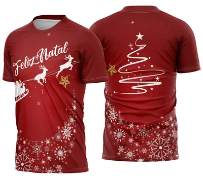 Camisa de Natal Natalina Festiva Modelo 15