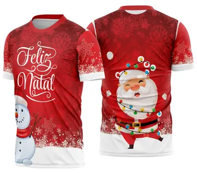 Camisa de Natal Natalina Festiva Modelo 16