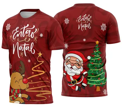 Camisa de Natal Natalina Festiva Modelo 07