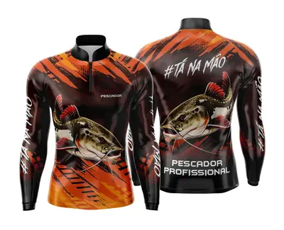 Arte Estampa Camisa de Pesca Esportiva Personalizada Modelo 58