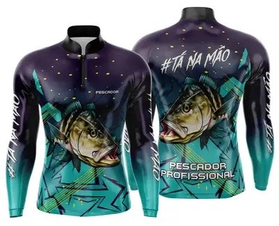 Arte Estampa Camisa de Pesca Esportiva Personalizada Modelo 19