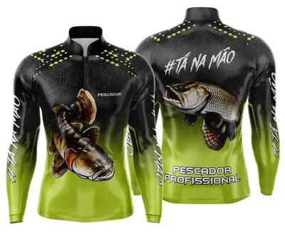 Arte Estampa Camisa de Pesca Esportiva Personalizada Modelo 25