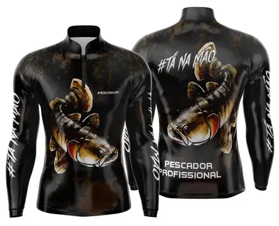 Arte Estampa Camisa de Pesca Esportiva Personalizada Modelo 07