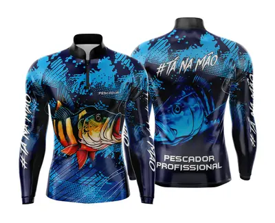 Arte Estampa Camisa de Pesca Esportiva Personalizada Modelo 32