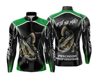 Arte Estampa Camisa de Pesca Esportiva Personalizada Modelo 34