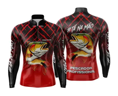 Arte Estampa Camisa de Pesca Esportiva Personalizada Modelo 41