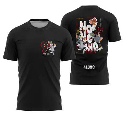 Arte Camisa Nono Ano Tom e Jerry
