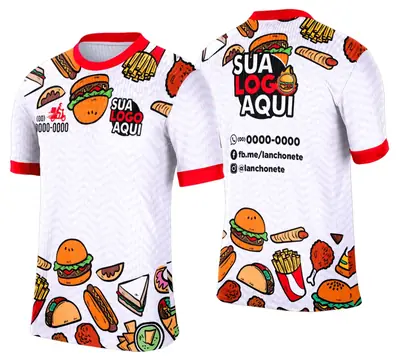 Camisa Lanche e Hamburgueria Modelo 002