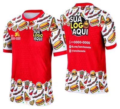 Camisa Lanche e Hamburgueria Modelo 004