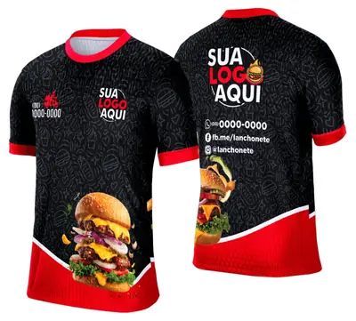 Camisa Lanche e Hamburgueria Modelo 009
