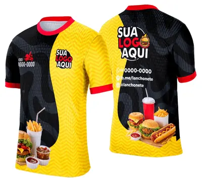 Camisa Lanche e Hamburgueria Modelo 010