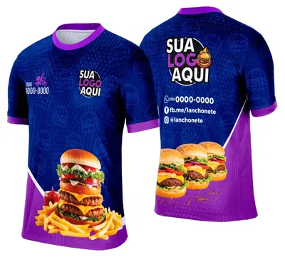 Camisa Lanche e Hamburgueria Modelo 011