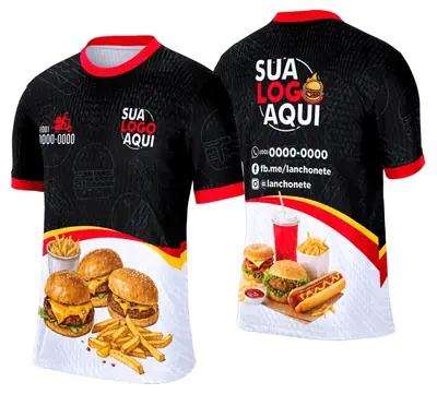 Camisa Lanche e Hamburgueria Modelo 012