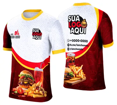 Camisa Lanche e Hamburgueria Modelo 013