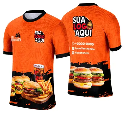 Camisa Lanche e Hamburgueria Modelo 017