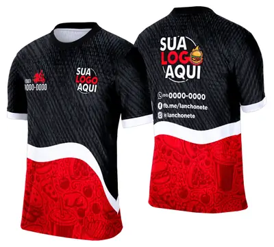 Camisa Lanche e Hamburgueria Modelo 019