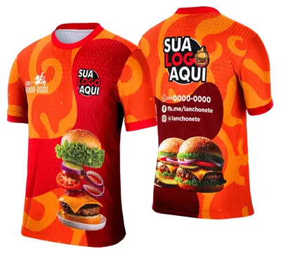 Camisa Lanche e Hamburgueria Modelo 021