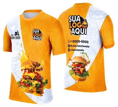 Camisa Lanche e Hamburgueria Modelo 027