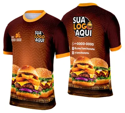 Camisa Lanche e Hamburgueria Modelo 028
