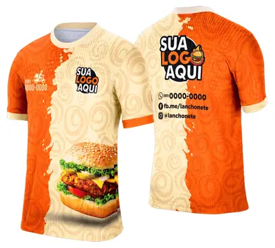 Camisa Lanche e Hamburgueria Modelo 029