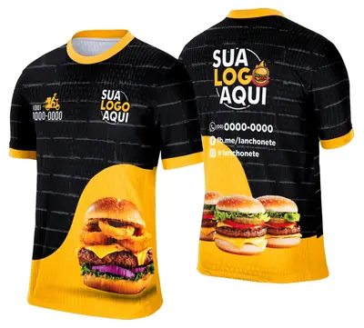 Camisa Lanche e Hamburgueria Modelo 032