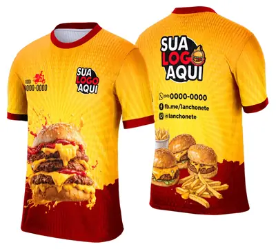 Camisa Lanche e Hamburgueria Modelo 033