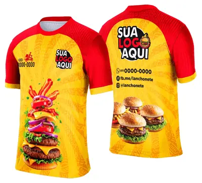 Camisa Lanche e Hamburgueria Modelo 034