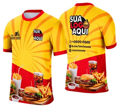 Camisa Lanche e Hamburgueria Modelo 036