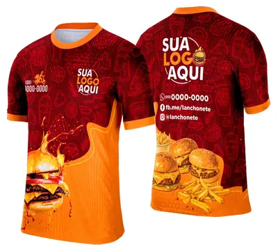 Camisa Lanche e Hamburgueria Modelo 037