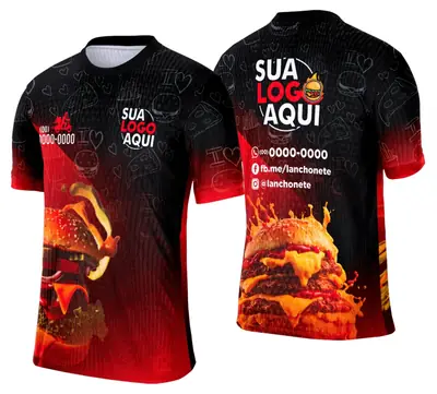 Camisa Lanche e Hamburgueria Modelo 038