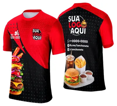 Camisa Lanche e Hamburgueria Modelo 041