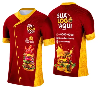 Camisa Lanche e Hamburgueria Modelo 042