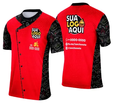 Camisa Lanche e Hamburgueria Modelo 043