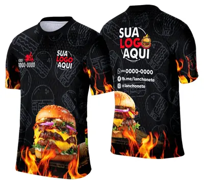 Camisa Lanche e Hamburgueria Modelo 044