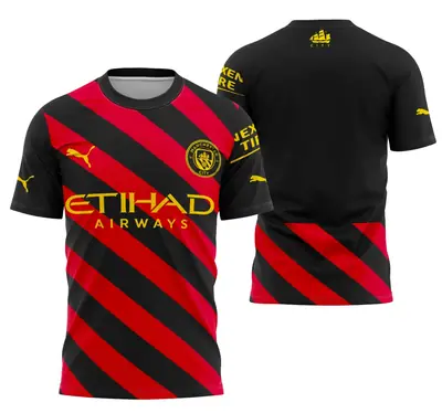 Arte Camisa Manchester City Visita 2022-2023