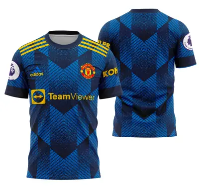 Arte Camisa Manchester United Alternativa 2021-2022