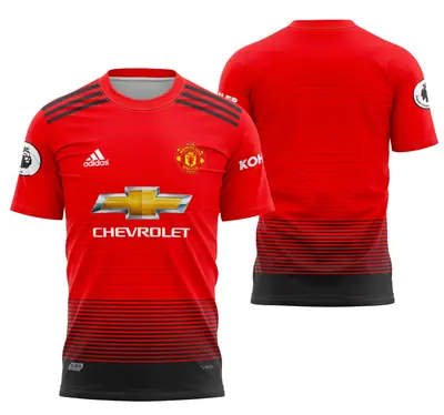 Arte Camisa Manchester United Local 2018 - 2019