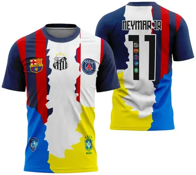 Camisa Multi Times Neymar Jr Estampa 2025