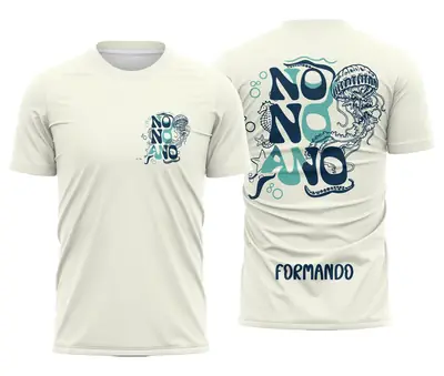 Arte Camisa Nono Ano Água Viva