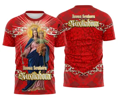 Camisa Nossa Senhora Auxiliadora - Religião Modelo 03
