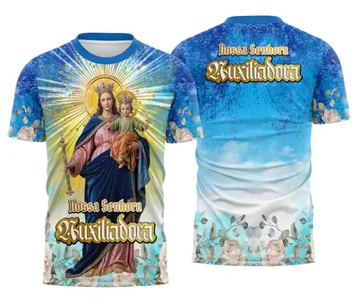 Camisa Nossa Senhora Auxiliadora - Religião Modelo 02