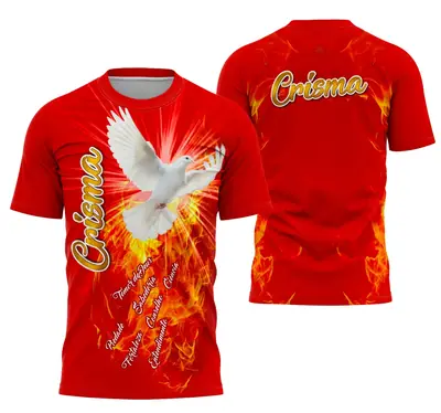 Camisa Crisma 2026 Vermelha Personalizável