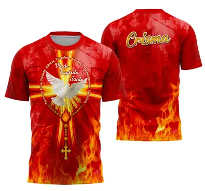 Camisa de Crisma Personalizada Religião
