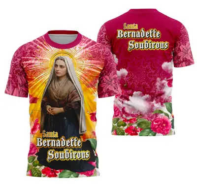Camisa Santa Bernadette Religião Modelo 02