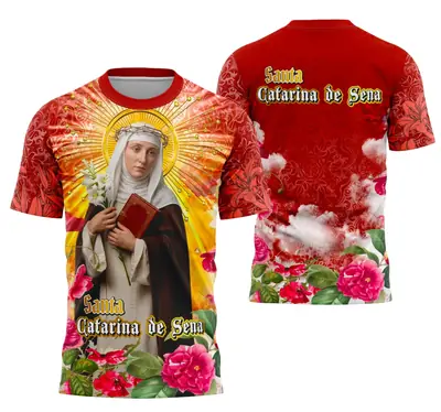 Camisa Santa Catarina de Sena - Religião Modelo 02