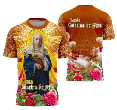 Camisa Santa Catarina de Sena - Religião