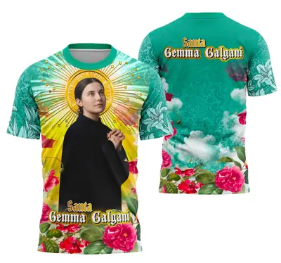 Camisa Santa Gemma Galgani - Religião Modelo 02