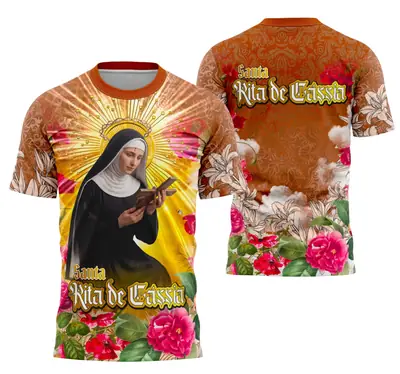 Camisa Santa Rita de Cássia - Religião Modelo 03